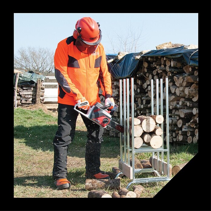 Oregon Pantalones resistentes al corte Yukon (XXL, Negro/Naranja, Unisex) | BAUHAUS