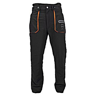 Oregon Pantalones resistentes al corte Yukon (XXL, Negro/Naranja, Unisex)