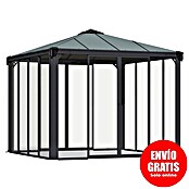 Palram Pérgola de jardín (L x An: 295 x 295 cm, Antracita, Bronce)