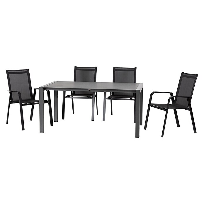 Acamp Gartenmöbel-Set Urban (5 -tlg., Aluminium, Grau) | BAUHAUS