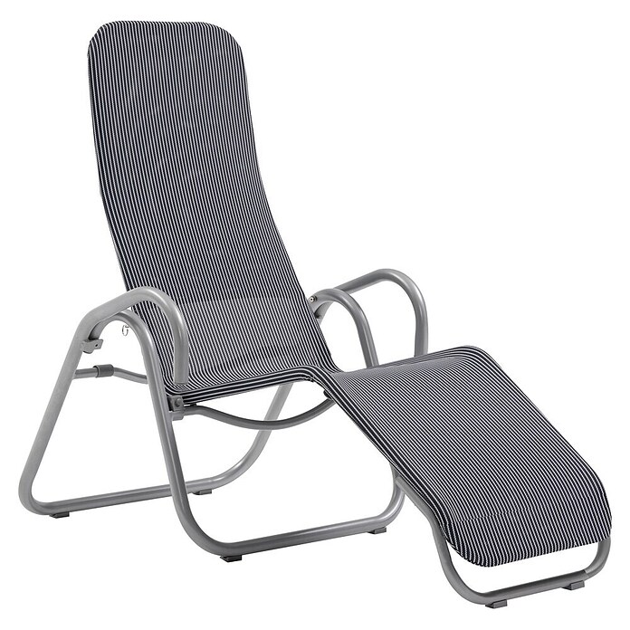 Acamp Komfortliege Calypso (L x B x H: 137 x 75 x 107 cm, Stahl, Grigio) | BAUHAUS