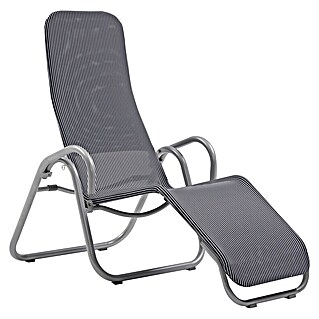 Acamp Komfortliege Calypso (L x B x H: 137 x 75 x 107 cm, Stahl, Grigio)