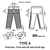 Oregon Pantalones resistentes al corte Yukon (XXL, Negro/Naranja, Unisex) | BAUHAUS