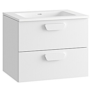 Mueble de lavabo Sofia 2C (L x An x Al: 46 x 60 x 50 cm, Blanco mate)