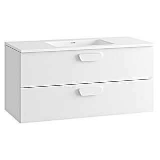 Mueble de lavabo Sofia 2C (L x An x Al: 46 x 100 x 50 cm, Blanco mate)