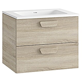 Mueble de lavabo Sofia 2C (L x An x Al: 46 x 60 x 50 cm, Roble bardolino)