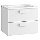 Mueble de lavabo Sofia 2C (L x An x Al: 46 x 60 x 50 cm, Blanco brillo) | BAUHAUS