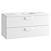 Mueble de lavabo Sofia 2C (L x An x Al: 46 x 100 x 50 cm, Blanco brillo) | BAUHAUS