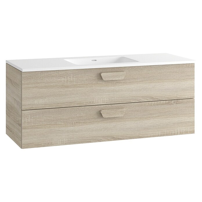 Mueble de lavabo Sofia 2C (L x An x Al: 46 x 120 x 50 cm, Roble bardolino) | BAUHAUS