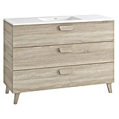 Mueble de lavabo Sofía (L x An x Al: 46 x 120 x 84 cm, Roble bardolino) | BAUHAUS
