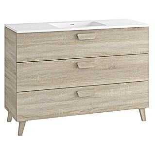 Mueble de lavabo Sofía (L x An x Al: 46 x 120 x 84 cm, Roble bardolino)