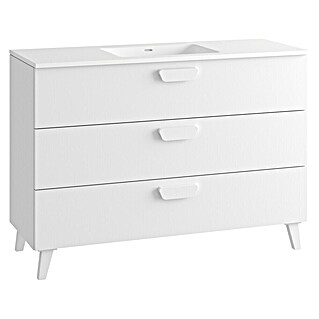 Mueble de lavabo Sofía (L x An x Al: 46 x 120 x 84 cm, Blanco mate)