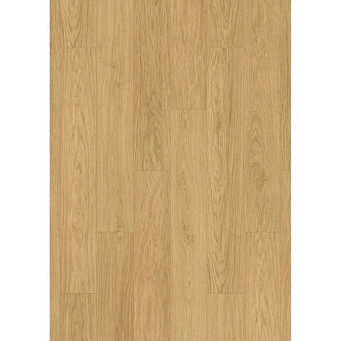 Krono Original Laminat Atlantic 7 - Gold Fiordaliso Oak, Landhausdiele, 1.288 x 195 x 7 mm - Hellbrauner Laminatboden mit natürlicher Holzmaserung und Dielenmuster.