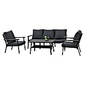 Acamp Loungemöbel-Set Samos (4 -tlg., Aluminium/Polyester/Polywood, Anthrazit/Vintage grau) | BAUHAUS