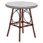 Acamp Balkonmöbel-Set Maui (5 -tlg., Aluminium/Acatex-Gewebe/Sicherheitsglas, Bambus Dunkel/Cappuccino) | BAUHAUS