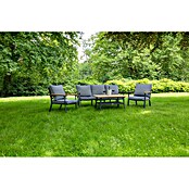 Acamp Loungemöbel-Set Samos (4 -tlg., Aluminium/Polyester/Polywood, Anthrazit/Vintage grau) | BAUHAUS