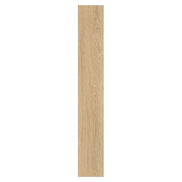 Krono Original Laminat Atlantic 7 - Cashew Montreux Oak, Landhausdiele, 1.288 x 195 x 7 mm - Helle Holzdiele in Braun mit natürlicher Maserung und Astansatz.