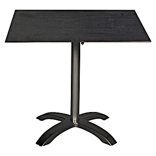 Acamp Gartentisch Acaplan (L x B x H: 80 x 80 x 75 cm, Hochdruck-Schichtpress, Quadratisch, Schwarz)