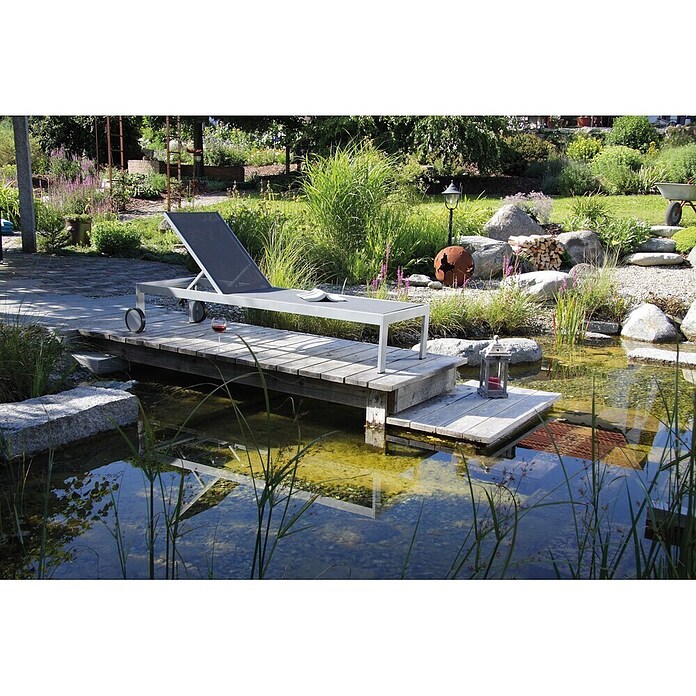 Acamp Gartenliege Rimini (Aluminium, Grau) | BAUHAUS