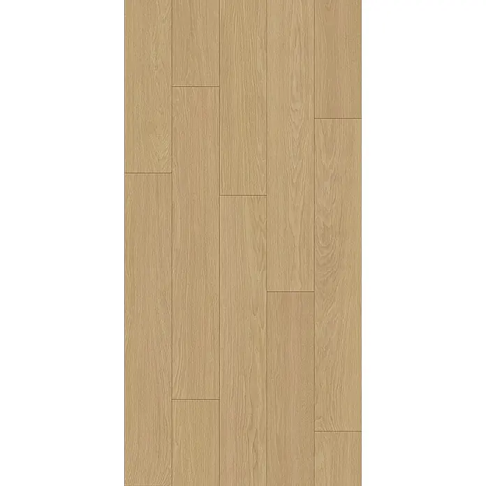 Krono Original Laminat Atlantic 8 - Natural Darcy Oak, Landhausdiele, 1.288 x 195 x 8 mm - Heller Holzfußboden mit natürlicher Maserung, aus einzelnen Dielen bestehend.