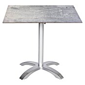 Acamp Gartentisch Acaplan (L x B x H: 80 x 80 x 72 cm, Hochdruck-Schichtpress, Quadratisch, Platin/Cemento/Grigio) | BAUHAUS