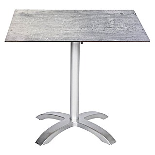 Acamp Gartentisch Acaplan (L x B x H: 80 x 80 x 72 cm, Hochdruck-Schichtpress, Quadratisch, Platin/Cemento/Grigio)