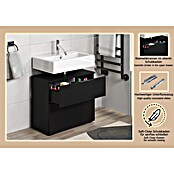 Riva Waschtischunterschrank Space (B x T x H: 65 x 32 x 57 cm, Schwarz, Matt) | BAUHAUS