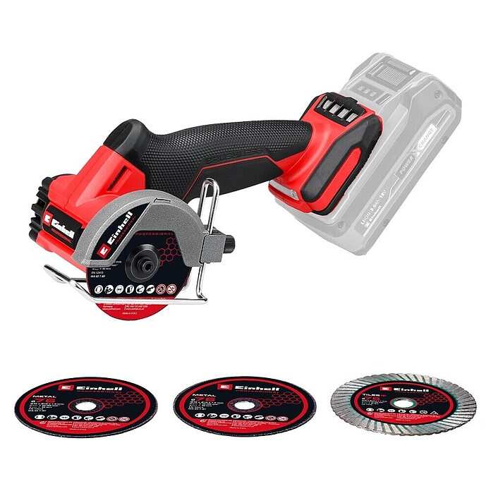 Einhell Professional Power X-Change 18V Amoladora tronzadora de batería TP-CO 18/76-C Li BL-Solo (18 V, Sin batería) | BAUHAUS