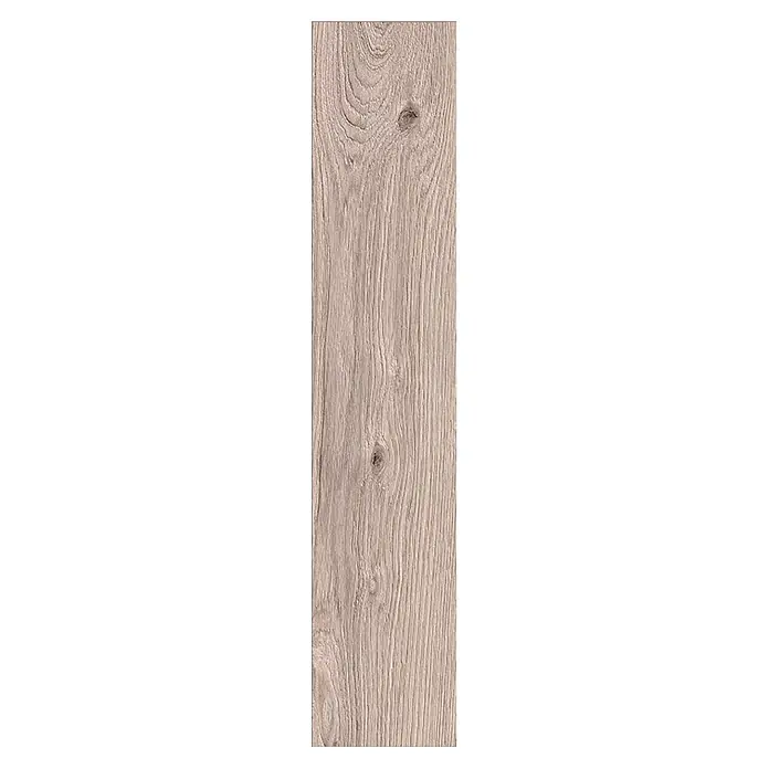 Krono Original Laminat Herringbone - Aged Montanara Oak, Fischgrät, 630 x 126 x 8 mm - Helle Holzdiele mit ausgeprägter Maserung und Ästen, ideal für Bodenbeläge.