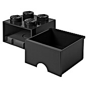 Lego Schubladenbox Brick (L x B x H: 25 x 25 x 18 cm, Schwarz, Anzahl Schubladen: 1 Schublade)