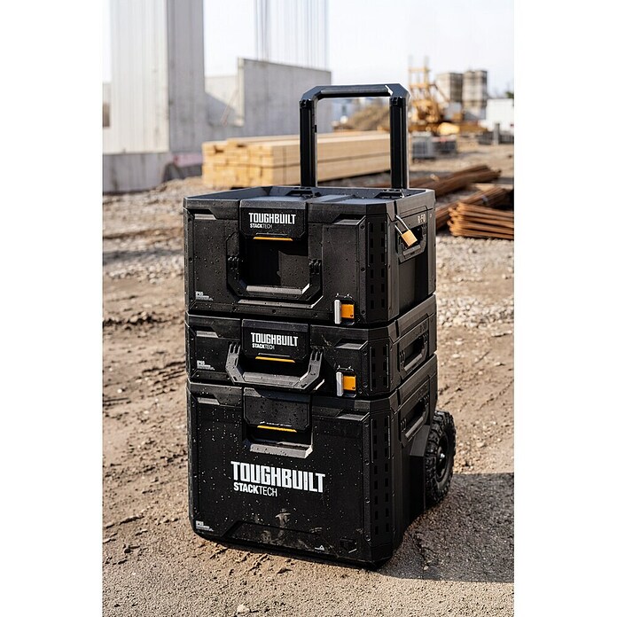 ToughBuilt StackTech Werkzeugkoffer-Set 3-tlg. (L x B x H: 50 x 56 x 83 cm, 3 -tlg., Räder) | BAUHAUS