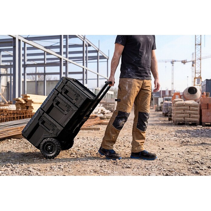 ToughBuilt StackTech Werkzeugkoffer-Set 3-tlg. (L x B x H: 50 x 56 x 83 cm, 3 -tlg., Räder) | BAUHAUS