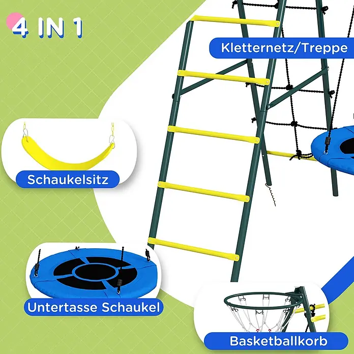 Outsunny Schaukel - B x L: 180 x 267 cm, Stahl