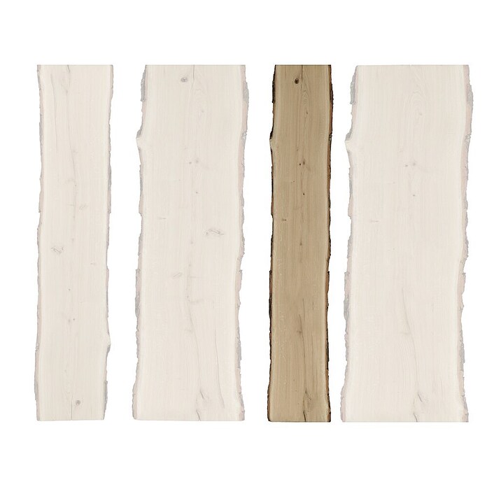 Schaaldelen (Eiken, Beschikbare breedte: 20 - 25 cm, 120 x 2,6 cm)