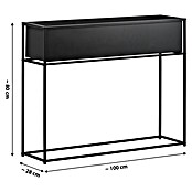 Dobar Pflanzkasten (Stahl, L x B x H: 100 x 28 x 80 cm, Anthrazit) | BAUHAUS