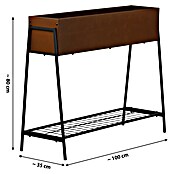 Dobar Pflanzkasten (Stahl, L x B x H: 100 x 35 x 80 cm, Edelrost) | BAUHAUS