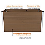 Dobar Hochbeet (L x B x H: 150 x 75 x 75 cm, WPC, Hellbraun) | BAUHAUS