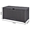 Dobar Garten-Aufbewahrungsbox London (L x B x H: 113 x 49,5 x 59,5 cm, Kunststoff, Grau) | BAUHAUS