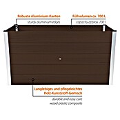 Dobar Hochbeet (L x B x H: 150 x 70 x 75 cm, WPC, Dunkelbraun) | BAUHAUS