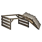 Dobar Mähroboter-Garage (L x B x H: 78,5 x 74 x 52,5 cm, Grau, Holz) | BAUHAUS