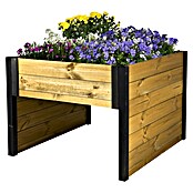 Dobar Mähroboter-Garage (L x B x H: 73 x 79 x 56 cm, Schwarz/Braun, Holz) | BAUHAUS