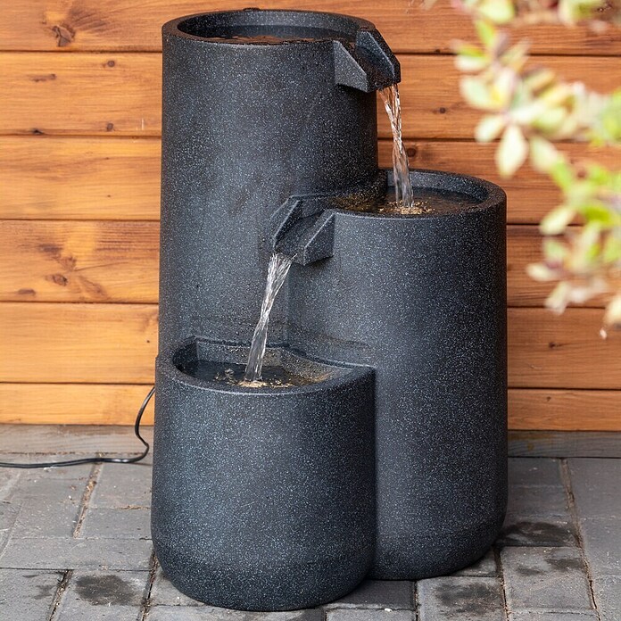 Dobar Zierbrunnen Brahma (L x B x H: 44 x 42 x 60,5 cm, Kunststoff, Anthrazit) | BAUHAUS