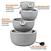 Dobar Gartenbrunnen Rama (51 x 46,5 x 75,5 cm, Kunststoff, Steingrau) | BAUHAUS