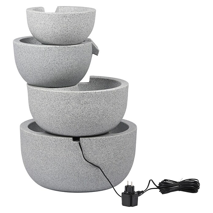 Dobar Gartenbrunnen Rama (51 x 46,5 x 75,5 cm, Kunststoff, Steingrau) | BAUHAUS