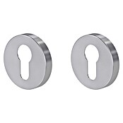 Diamond Doors Rosette (Form Rosette: Rund, Edelstahl, Matt)