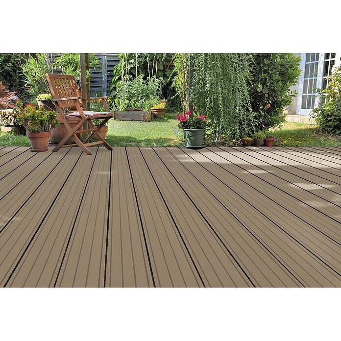 WPC-Terrassendiele Brown (Braun, 290 x 12 x 2 cm)