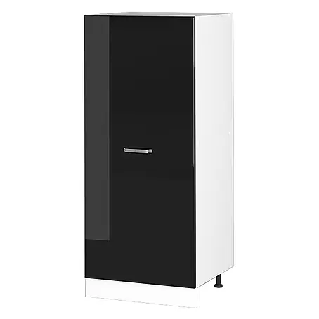 Vicco Vorratsschrank R-Line, Schwarz Hochglanz, 60 cm