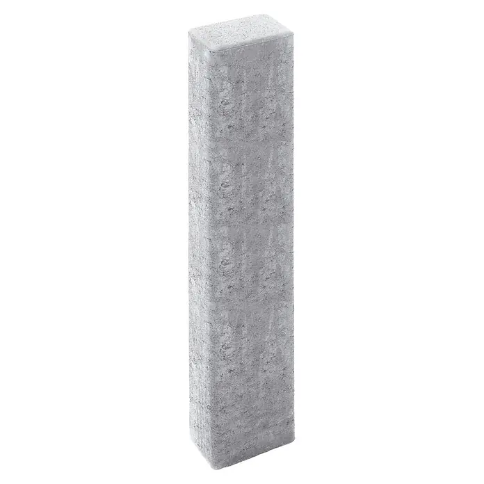 Diephaus Palisadenmuster Rechteck - Grau - Grauer rechteckiger Betonblock mit strukturierter Oberfläche.