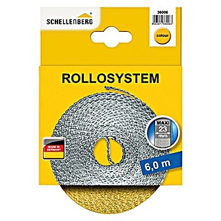 Schellenberg Rollladengurt (Gelb, Länge: 6 m, Gurtbreite: 23 mm)