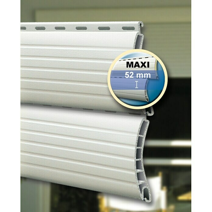 Schellenberg Rollladenprofil Maxi (L x H: 150 x 5,2 cm, Geeignet für: Rollladen-Maxi-Systeme, Weiß)